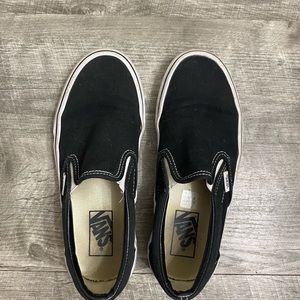 Black slip on vans